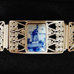 Delft Vintage silver Bracelet